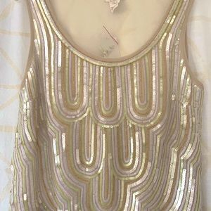 NWT Elegant Sequin & Bead Top from Sundance